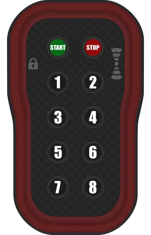 Industrial 8 buttons remotes Industrial 8 buttons remotes